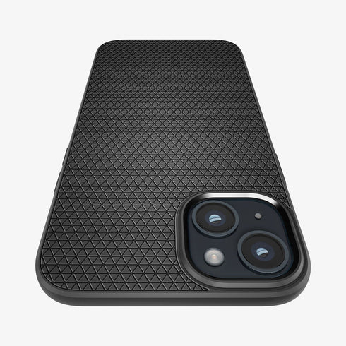 ACS04813 - iPhone 14 Pro Max Case Liquid Air in matte black showing the back